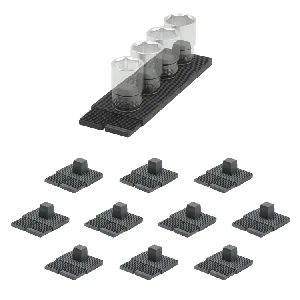 StealthMounts DHSP-1/2-SK-10 Drawer Hive Dophouder 1/2"Voor Ladekast - Zwart - 10 Stuks