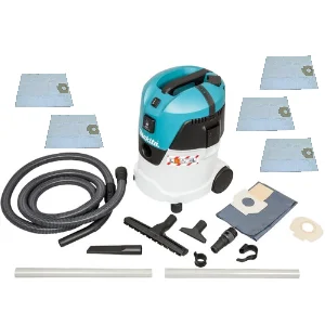 Makita VC2512L Bouwstofzuiger - 1000W - L-klasse - 18L Incl. Nilfisk Stofzak Synthetisch (5st)