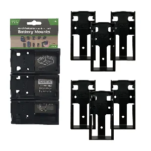 StealthMounts BM-FT18-BLK-6 Accuhouder Voor Festool 18V - Zwart - 6-pack