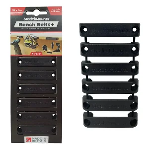 StealthMounts BB-PL-BLK-6 Bankriemen + - Zwart - 6 Stuks