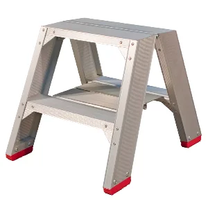 Little Jumbo 4741000202 SuperPRO Dubbele Trap - Aluminium - 2 X 2 Treden - Max. Werkhooogte 0.45 M.