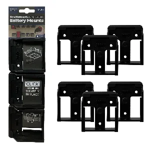 StealthMounts BM-BO18-6 Accuhouder Voor Bosch 18V Pro - Zwart - 6-pack