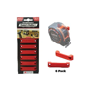 StealthMounts BB-PL-RED-6 Bankriemen + - Rood - 6 Stuks