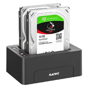 MAIWO K3082 USB3.0 Dual Bay Harde Schijf Kopieerapparaat Efficiënte Warmteafvoer voor 2,5" / 3,5" SATA Seriële Poort SSD