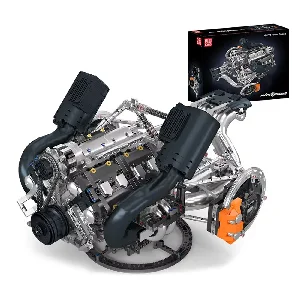 Mould King 10248 Technische Auto Motor Speelgoed De Gemonteerde JZK V8 Hyper Motor Bouwset MOC Motor Blok Kinderen Kerst