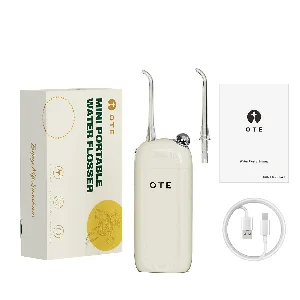 [EU Direct] OTE Draagbare Water Flosser voor Tanden Mini Power Tandflossers Oplaadbaar voor Reizen en Thuis, 3 Modi & IP