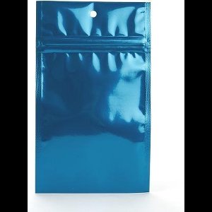 Gripzakken Blauw 10x16,5cm Gemetalliseerd (100 stuks) | ziplock | gripzak