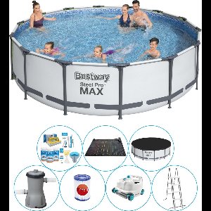 Steel Pro MAX Rond 427x107 cm - Zwembad Bundel