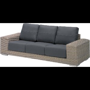 fonteyn Tuinset Outdoor Kingston 3 Seater Bench with 6 Cushions