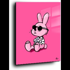 Zwarte polka fashion breucci bunny flex - Meerdere kleuren - Canvas 100 x 150 cm