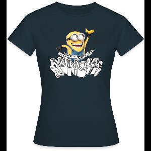 Minions Met Banaan Mijn Favoriete Thema Is Lunch T-Shirt Dames