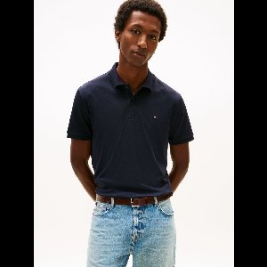 Tommy Hilfiger poloshirt korte mouw donkerblauw