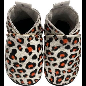 BabySteps babyslofjes White leopard maat 22/23
