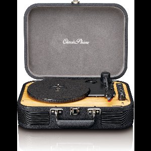 Classic Phono Retro Platenspeler - Vinyl Koffer met Bluetooth - Auto-stop - TT-116BK - Zwart