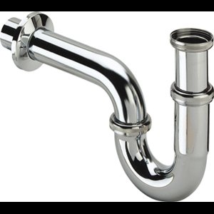 Viega buissifon met muurbuis met rozet 5/4 chroom