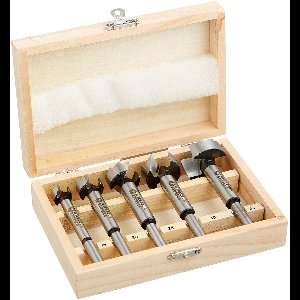 WS24 Vorkbitset 5 stuks 15 - 35 mm in houten doos - WS24-100074
