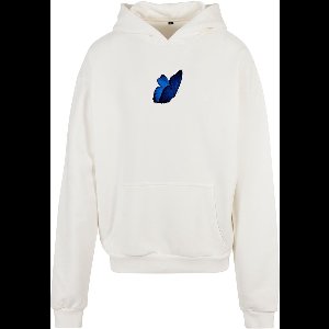 Mister Tee - Le Papillon Heavy Oversize Hoodie/trui - XL - Wit/Multicolours