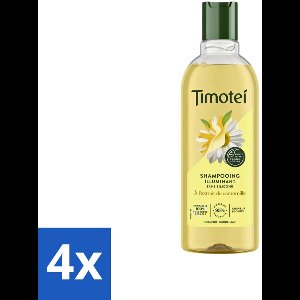 4 x Timotei - Shampoo - Kamille - Blond Haar - 300ml - Blond Haar Shampoo - Kamille Shampoo - Haarverzorging - Voedende Shampoo - Glans Shampoo