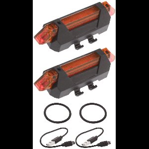 2 STKS Waarschuwing LED Strip Zaklamp Bar Lamp Night Fietsen Veiligheid Decoratie Licht Scooter Onderdelen Compatibel met Xiaomi m365 pro 1s pro2 Elektrische Scooter, Rood