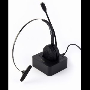 BT call center headset, mono, zwart
