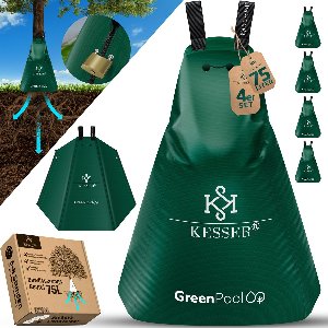 KESSER® Waterzak Boom - Druppelirrigatie - Druppelsysteem Boom - Irrigatiesysteem vor Bomen Bewateringssysteem - Waterzak voor bomen – UV-bestendig – Uitbreidbaar