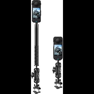 Motorcycle Mount Voor Insta360 One X5 - Bionic Motor Mount 4 Insta360 - Upgrade Versie Motor Mount bundle - - Motorcycle - Motor Insta360 One X5 X4 - Insta360 x4 X3 X2 X R GO Ace GO3 GO - Onzichtbare Selfie Stick 1.5meter -Motor Mount - Aluminium M