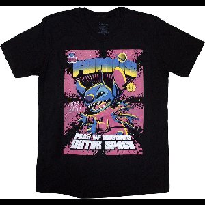 Disney Lilo & Stitch - FOMOS Heren T-shirt - 2XL - Zwart