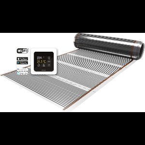 MAGNUM Foil - Set 15 m² / 1200 Watt, Elektrische Vloerverwarmingsfolie / MRC-inbouwthermostaat | Wit
