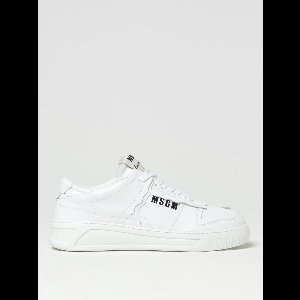 MSGM 2641MDM11218082 Leather Sneakers - White