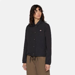 Dickies Oakport Cropped Coach Jas Zwart L Vrouw