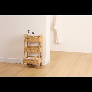 5Five Keukentrolley op wieltjes - 40x30x86cm - Beige