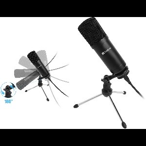 Sandberg - 126-09 - Streamer USB Bureau microfoon - Zwart