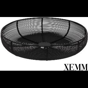 XEMM Fruitmand Pim - Draadmand - 29 x 29 cm - Zwart