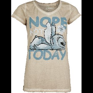 Lilo & Stitch Not Today Dames T-shirt - natuur - L