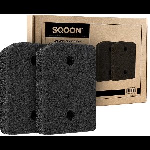 SQOON® Polyurethaan Pluizenfilter voor Miele T1 Wasdrogers – Vervangt 9164761 – 2 Stuks 220cmx133cmx30mm (schuine hoek) - NL Brievenbus zending - Niet thuis wel ontvangen