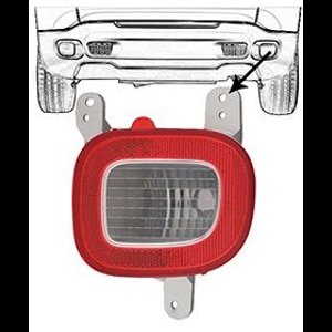 VanWezel 2128930 - Feu de recul droit pour Jeep Renegade de 07/2014 à maintenant