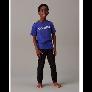 Calvin Klein Jeans B70b700502 Korte Mouw Pyjama Blauw 8-10 Years Jongens