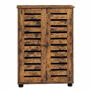 Badkamerkast – Met lamellendeuren – Verstelbare planken