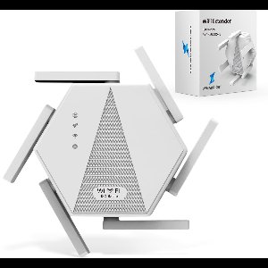DynaBright WiFi Versterker Stopcontact – 1800 Mbit/s – WiFi 6 - Dual-Band - 2,4 & 5.8 G – WiFi Repeater - WiFi Booster - WPA/WPA2 - WiFi Extender