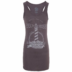 King Kerosin Female Shirt Homesick Longtop Anthra-S