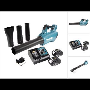 Makita DUB 184 RG accu-blazer 18 V borstelloos + 2x accu 6.0 Ah + lader