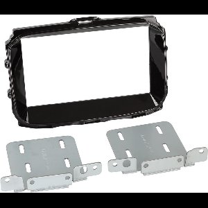 2-DIN Paneel geschikt voor Alfa Romeo Giulietta 2014 - Kleur: Piano Zwart