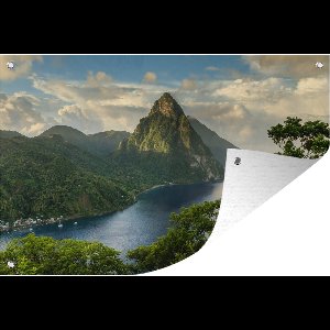 Muurdecoratie Sint-Lucia - 180x120 cm - Tuinposter - Tuindoek - Buitenposter