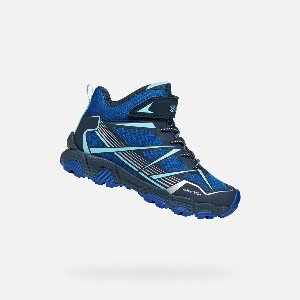 GEOX MAGNETAR ABX JONGENS Sneakers - MARINEBLAUW/ROYAALBLAUW - Maat 37
