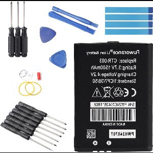 1500 mAh 3,7 V batterij voor Nintendo consoles - Li-Ion vervanging inclusief reparatiegereedschap