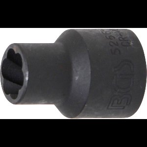 BGS Spiraalprofiel dopsleutel / schroefextractor aandrijfvierkant...