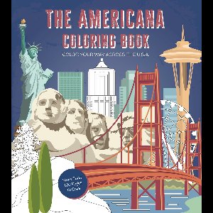 Chartwell Coloring Books- Americana Coloring Book