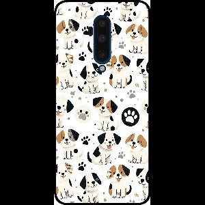 Smartphonica Telefoonhoesje Geschikt voor OnePlus 7T Pro met honden opdruk - TPU backcover case dog design geschikt voor OnePlus 7T Pro