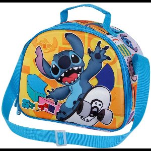 Lilo & Stitch 3D Lunchtas - Stitch de Skater - Geel - 25 x 20 x 10 CM