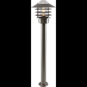 Olucia - Rvs buitenlamp zilver, Felice, IP44 - Vorm: Rond